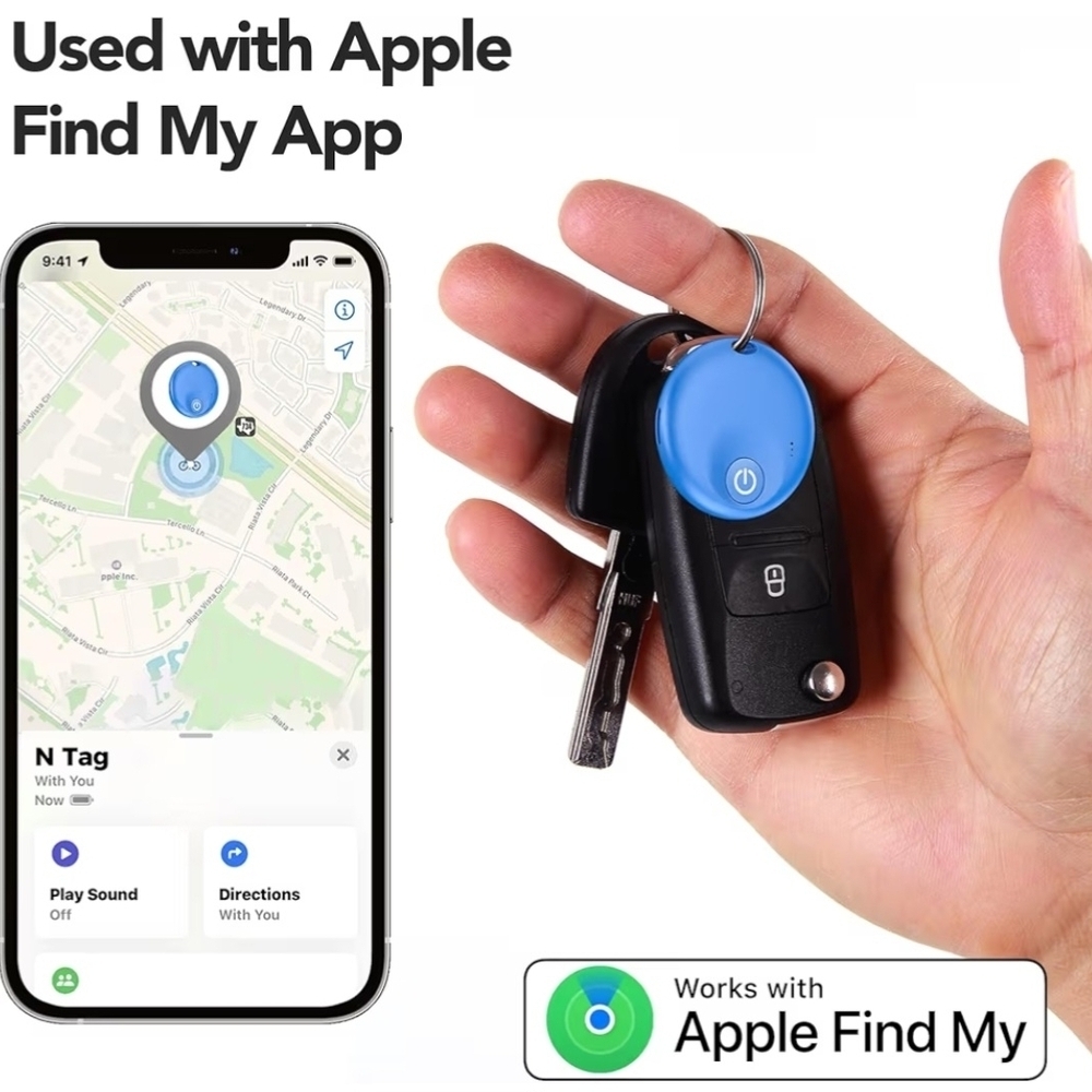 4 Pack Bluetooth Tracker Key Finder Works with Apple Find My App Smart Tag... - Picture 3 of 6